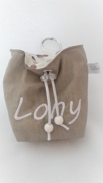 ♥ HUND DOTS LECKERLIBEUTEL KOTBEUTEL GÜRTELTASCHE GASSIBEUTEL VON LÜTTENTÜDDEL